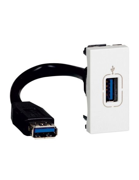 ➤ USB A duomenų lizdas Legrand Mosaic 078746