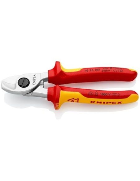 ➤ Izoliuotos kandyklės elektros kabeliui KNIPEX 9516165 (Ø15mm/50mm2, 165mm, 1000V)