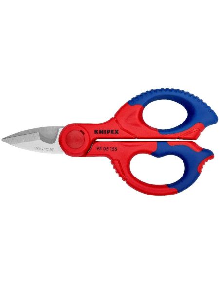 ➤ Kabelio kirpimo žirklės su plastikiniu dėklu KNIPEX 9505155SB (155mm)