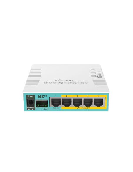 ➤ Maršrutizatorius 5 prievadų MikroTik hEX PoE RB960PGS