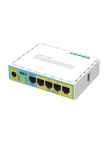 ➤ Maršrutizatorius 5 prievadų MikroTik hEX PoE lite RB750UPr2