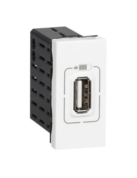 ➤ USB-C pakrovėjas Legrand Mosaic 077591 (5 V, 1.5 A, 7.5 W, 1 modulis)