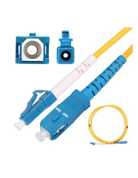 ➤ Optinis laidas LC/UPC-SC/UPC SM (1m, simplex, OS1/OS2, 9/125µm, LSZH)