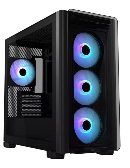 Case|ASUS|A23 PLUS|MidiTower|Case product features Transparent panel|MicroATX|MiniITX|Colour Black|A23PLUSTG/ARGBBLACK