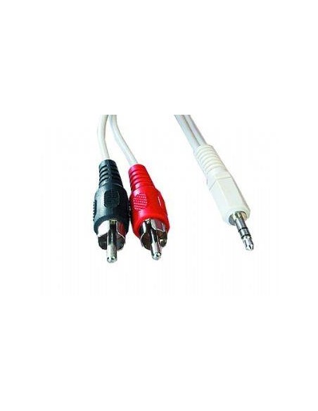 CABLE AUDIO 3.5MM TO 2RCA 5M/CCA-458-5M GEMBIRD