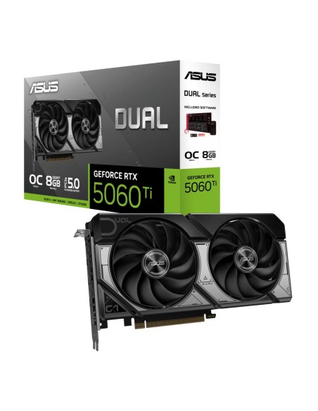 Graphics Card|ASUS|NVIDIA GeForce RTX 5060 Ti|8 GB|GDDR7|128 bit|PCIE 5.0 16x|Dual Slot Fansink|1xHDMI|3xDisplayPort|DUAL-RTX506
