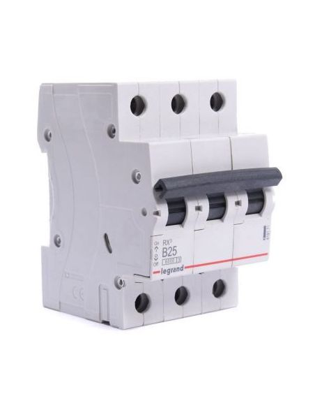 ➤ Automatinis jungiklis MCB RX3 Legrand 419171 (25A, 3P, 230V, 6kA)