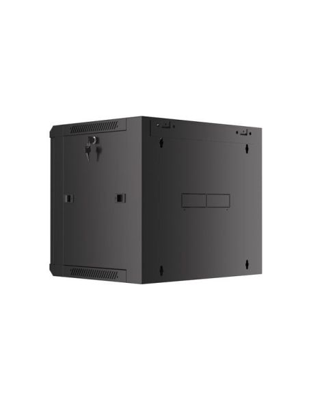 ➤ Komutacinė spinta 19'' pakabinama 9U 600x450mm (juoda, nesurinkta, IP20) ASP2-6409