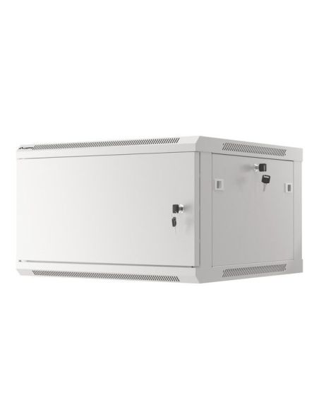 ➤ Komutacinė spinta 19'' pakabinama 6U 600x600mm (pilka, nesurinkta, IP20) ASP2-6606