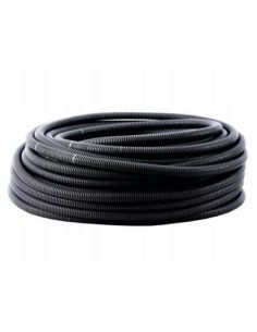 ➤ Gofruotas PVC vamzdis Pawbol 12mm (100m ritė) (juodas)