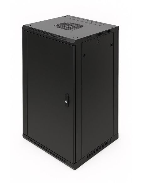 ➤ Komutacinė spinta 19'' pakabinama 15U 600x450mm (juoda, nesurinkta, IP20) ASP2-6415