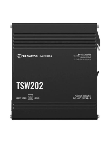 ➤ 8 prievadų pramoninis komutatorius TELTONIKA TSW202000000 (PoE)