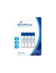 BATTERY ALKALINE AAA 1.5V/4PCS MRBAT101 MEDIARANGE