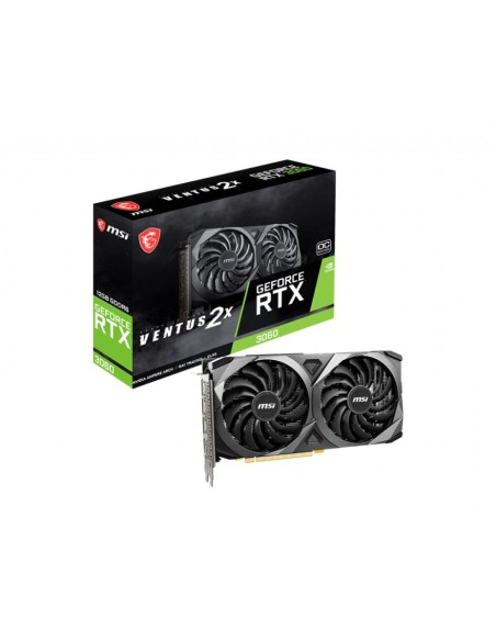 Graphics Card|MSI|NVIDIA GeForce RTX 3060|12 GB|192 bit|PCIE 4.0 16x|GDDR6|GPU 1807 MHz|1xHDMI|3xDisplayPort|RTX3060VENTUS2X12GO