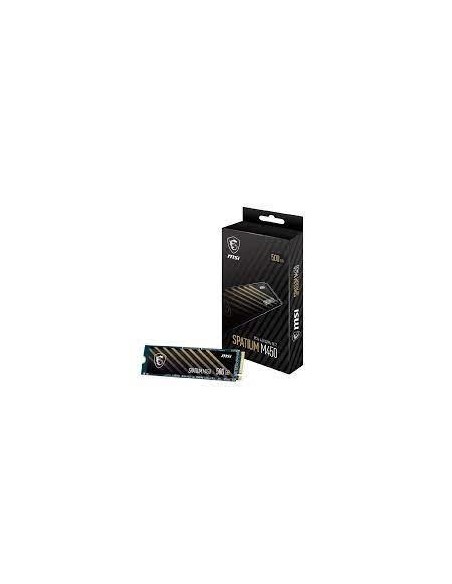 SSD|MSI|SPATIUM M450|500GB|M.2|PCIe Gen4|NVMe|3D NAND|Write speed 2300 MBytes/sec|Read speed 3600 MBytes/sec|2.15mm|TBW 300 TB|M