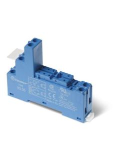 ➤ Lizdas su varžt. kontaktais plastikinis laikiklis relėms 46 serijos ant DIN bėgelio Finder 9702SPA