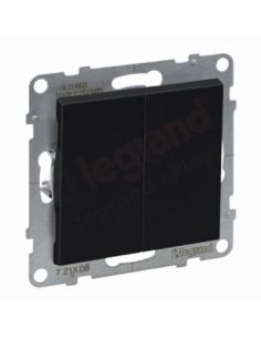 ➤ 2 kl. juodas perjungiklis Suno Legrand 721408