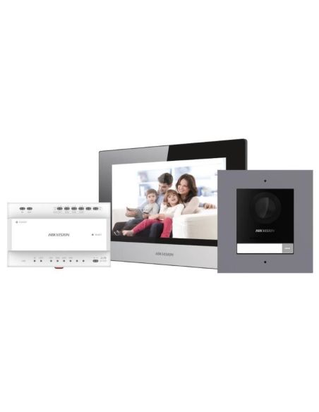 ➤ Hikvision SP telefonspynės dviejų laidų komplektas DS-KIS702Y-P