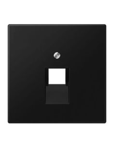 ➤ Kompiuterinio lizdo apdaila JUNG LS969-1UASWM (juoda, matinė, 1xRJ45)
