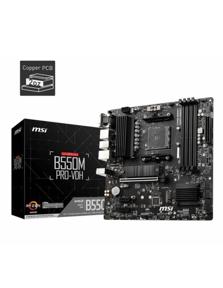 Mainboard|MSI|AMD B550|SAM4|MicroATX|Memory DDR4|Memory slots 4|2xPCI-Express 3.0 1x|1xPCI-Express 4.0 16x|2xM.2|1x15pin D-sub|1