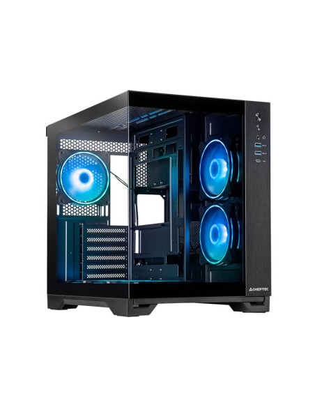 Case|CHIEFTEC|VISIO GM-30B-TG-OP|MidiTower|Case product features Transparent panel|Not included|ATX|MicroATX|MiniITX|Colour Blac