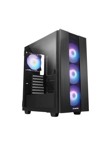 Case|CHIEFTEC|HUNTER 2|MidiTower|Not included|ATX|MicroATX|MiniITX|Colour Black|GS-02B-OP