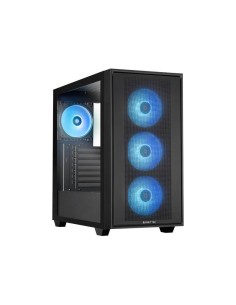 Case|CHIEFTEC|HUNTER 3|MidiTower|Case product features Transparent panel|Not included|ATX|EATX|MicroATX|MiniITX|Colour Black|GS-