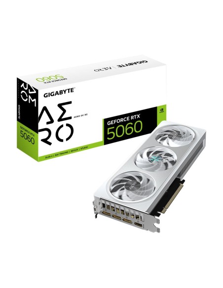 Graphics Card|GIGABYTE|NVIDIA GeForce RTX 5060|8 GB|GDDR7|128 bit|PCIE 5.0 16x|GPU 2595 MHz|1xHDMI|3xDisplayPort|GV-N5060AEROOC-