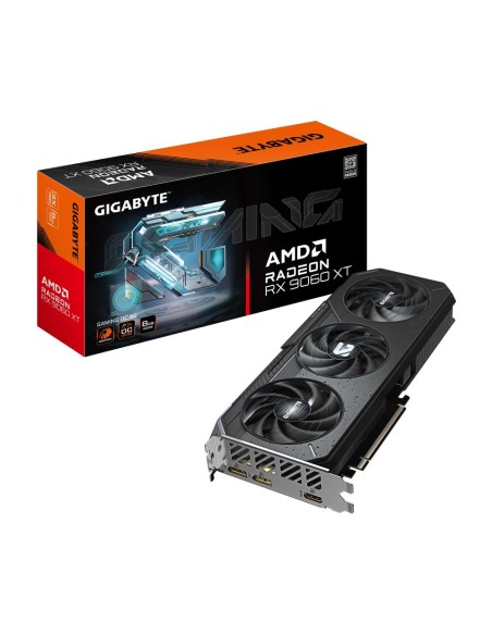 Graphics Card|GIGABYTE|AMD Radeon RX 9060 XT|8 GB|GDDR6|128 bit|PCIE 5.0 16x|Triple slot Fansink|1xHDMI|2xDisplayPort|GV-R9060XT