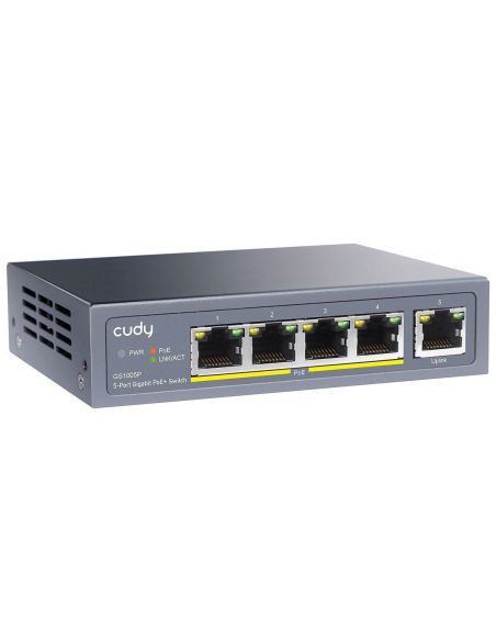 ➤ 8 prievadų komutatorius CUDY GS1008PS2