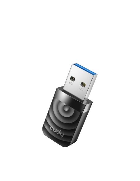 ➤ Adapteris WiFi CUDY WU1300S USB (WiFi 5, 867Mbps + 400Mbps WiFi)