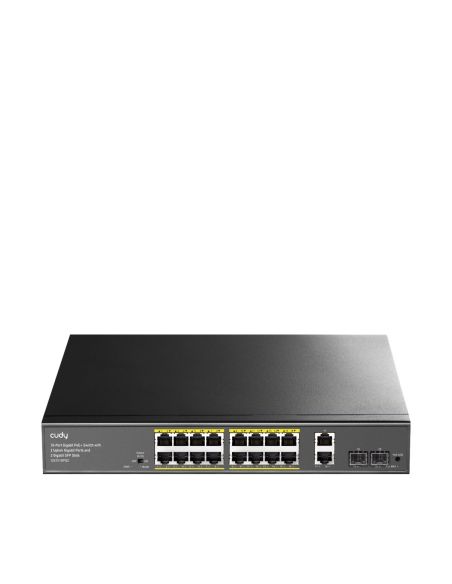 ➤ 18 prievadų komutatorius CUDY GS1018PS2