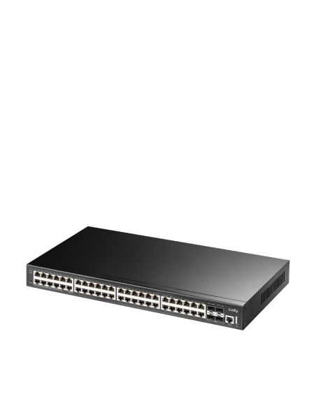 ➤ 48 prievadų valdomas komutatorius CUDY GS5048S4