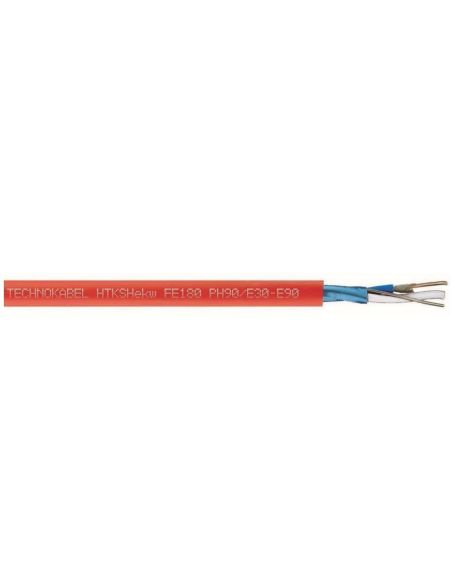 ➤ Gaisrinis nedegus kabelis Technokabel HTKSHekw FE180/Ph90 E30-E90 1x2x1.4mm (100m, B2ca, s1a, d0, a1, ekranuotas)