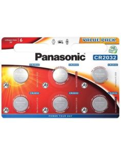 ➤ Baterija Panasonic Lithium CR2032 (6 vnt.)