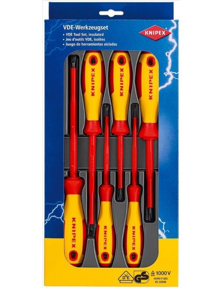 ➤ Atsuktuvų rinkinys Knipex 00 20 12 V01 (6 vnt., 1000V)