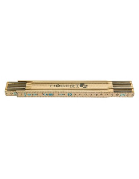 ➤ Medinė ruletė HOGERT HT4M262 (2m x 16mm)
