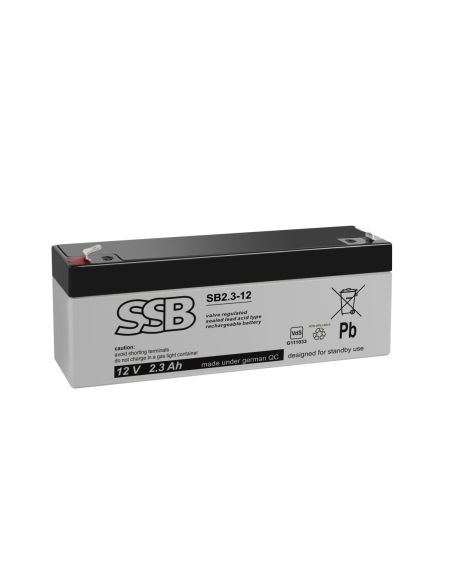 ➤ Akumuliatorius (AGM) SSB SB (2.3Ah, 12V, F1, VRLA)