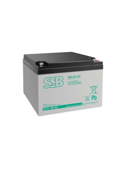 ➤ Akumuliatorius (AGM) SSB SBL (26Ah, 12V, F13 M5, VRLA)