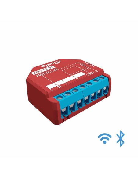 ➤ Wi-Fi relė su galios matavimo funkcija Shelly Plus 1PM (1 kanalo, 16A, 110-240 VAC, 10A 24-30 VDC)