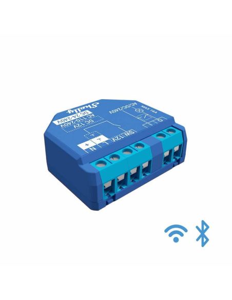 ➤ Wi-Fi valdomas rėlinis jungiklis Shelly Plus 1 (1 kanalo, 16A, 110-240 VAC, 24-48 VDC, 12 VDC)