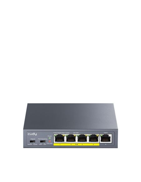 ➤ 5 prievadų komutatorius CUDY GS105P