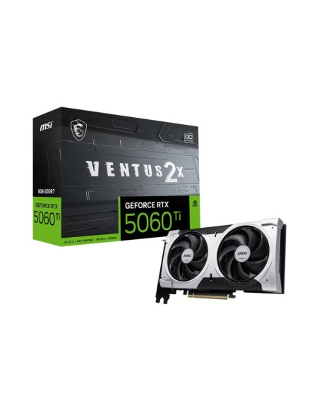 Graphics Card|MSI|NVIDIA GeForce RTX 5060 Ti|8 GB|GDDR7|128 bit|PCIE 5.0 16x|Dual Slot Fansink|1xHDMI|3xDisplayPort|5060TI8GVENT