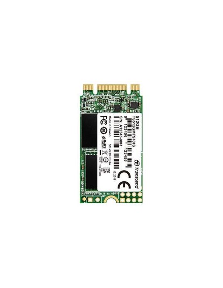 SSD|TRANSCEND|430S|256GB|M.2|SATA 3.0|TLC|Write speed 400 MBytes/sec|Read speed 530 MBytes/sec|MTBF 1000000 hours|TS256GMTS430S