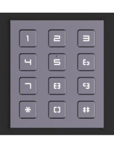 ➤ Klaviatūra SP praėj. sist. Hikvision DS-KD-KP/Black (Juoda, Su pašvietimu, IP65, RS-485)