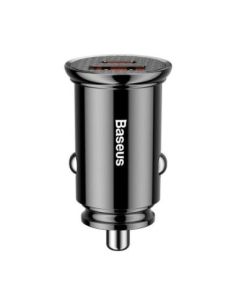 ➤ Automobilinis įkroviklis BASEUS CCALL-YS01 (Juodas, 30W, 12-24V, USB + USB-C, QC4.0+, SCP)
