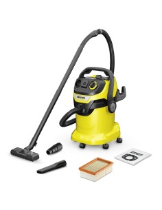 Vacuum Cleaner|KARCHER|Wet and dry vacuum cleaner WD 5 P V-25/8/35|1100 Watts|Suction power 280W|Capacity 25 l|Noise 73 dB|Yello