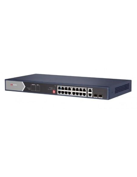 ➤ Hikvision 20 prievadų 16 PoE prievadų komutatorius DS-3E0520HP-E 