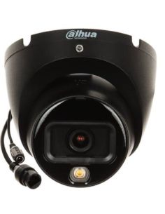 ➤ Dahua Dome IPC-HDW1639T-A-IL-0280B-S6-BLACK F2.8 (Juoda, 6MP, ~110°, IR+balta šviesa 30m, IP67) 