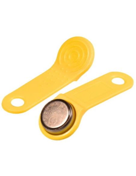 ➤ Geltonas dallas raktas iButton DS1990A-F5 su laikikliu 